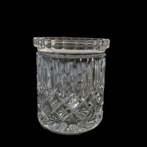 Vintage Barski Crystal biscuit jar